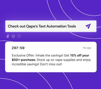 Vape store text automation