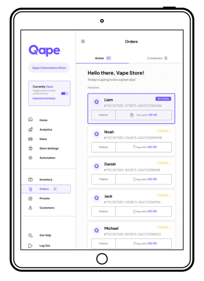 Qape product reorder