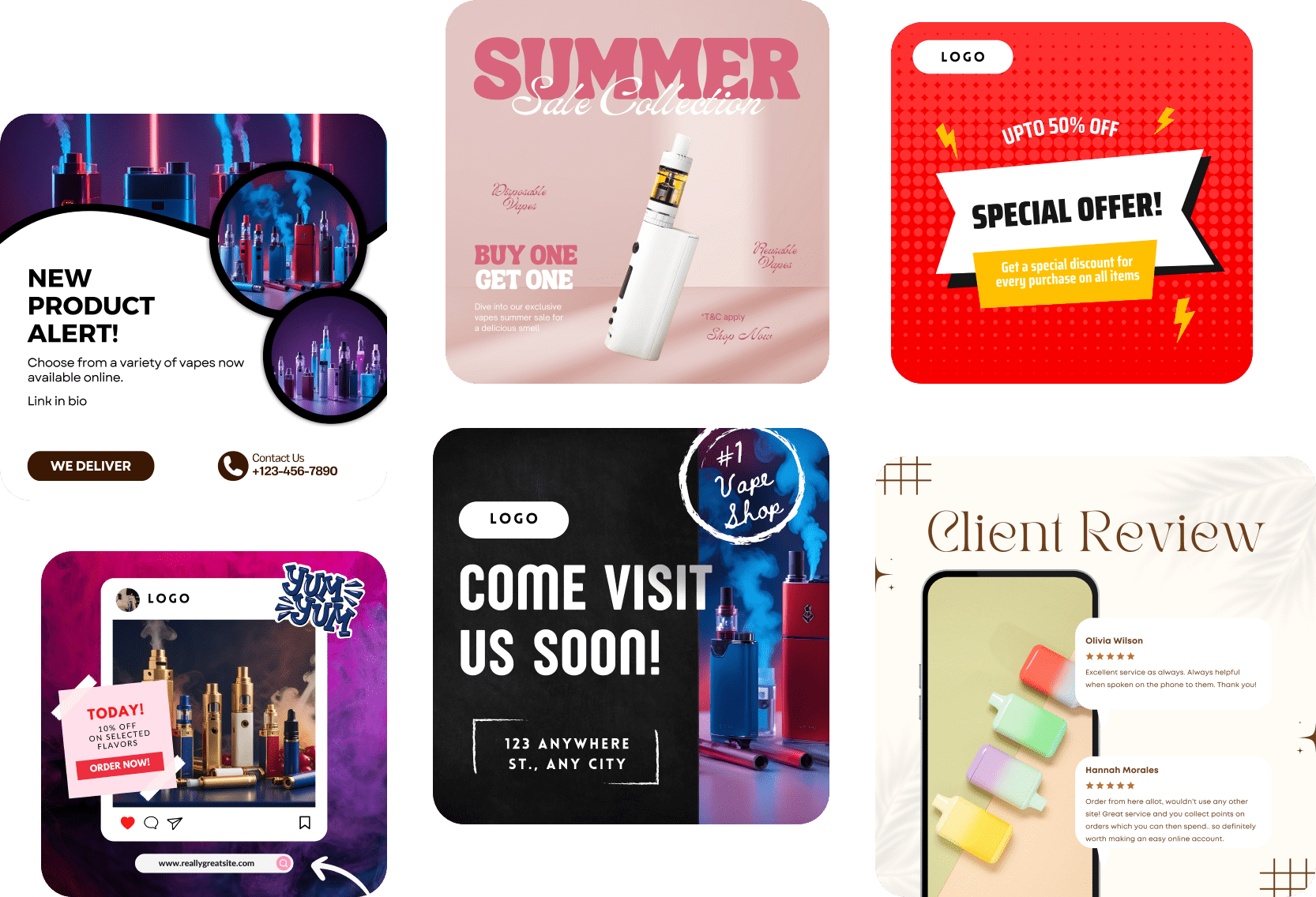 Instagram Templates for your Smoke Shop (1)